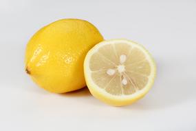 isolated lemon fruit