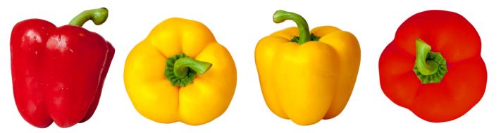 Vegetables Red yellow Pepper