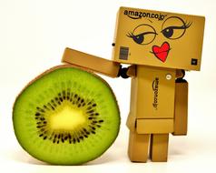 Danbo Figure and Kiwi