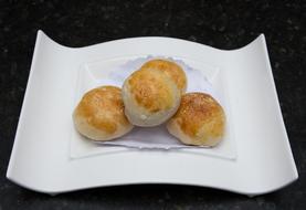 Cheese Bread on tray, paraguayan cuisine