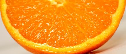 wallpaper with slice of an orange