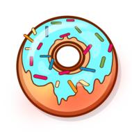 donut sweets baking drawing