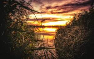 twilight at lake