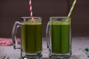 Glass Drink Cold green