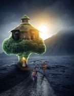 Broccoli House drawing