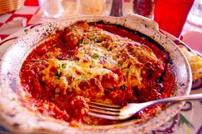 Italian Chicken with Parmesan at a restaurant in Moab, Utah