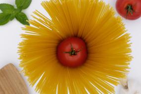 Pasta tomato Spaghetti flower