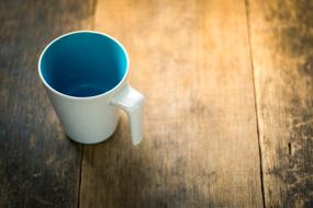 Top View of blue Cup