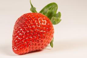 red ripe strawberry close up