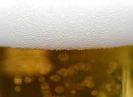 Beer Glass Foam white