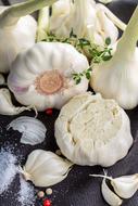Garlic Cloves Vegetables white