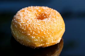 Donut with sugar frosting