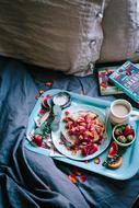 fruit on a tray for breakfast