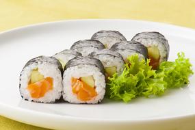 Sushi rolls Food on plate