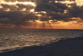 Sunset Water Dusk sea, destin beach, florida