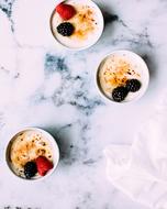 berries in bowls