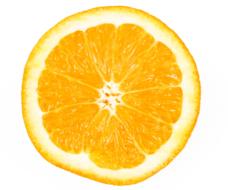 bright photo of half an orange