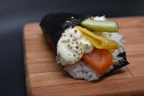 closeup view of Food Sushi