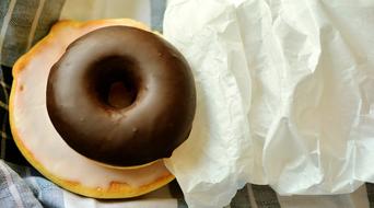 donut in chocolate