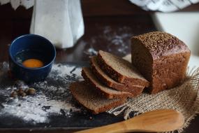 Bread Lunch and salt