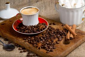 Coffee Sugar and Beans