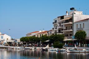 Crete Agios Nikolaus city river