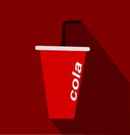 cola cup drink fast food drawing