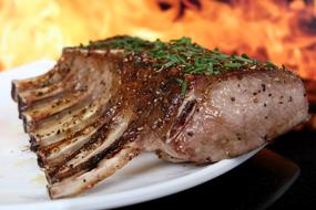fired lamb ribs, barbecue