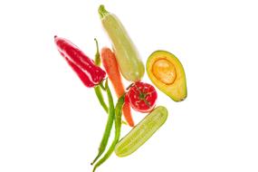mix of vegetables for making salad