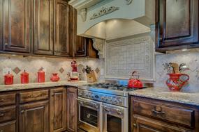 vintage Kitchen Interior with gas Stove