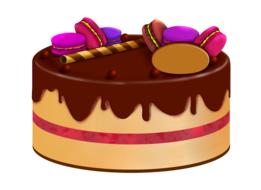 chocolate cake sweets drawing