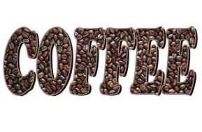 coffee beans text