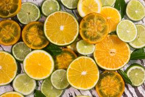 Orange and lemon Background