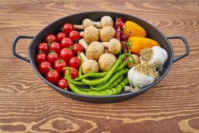 Tomato Mushroom Pepper bowl