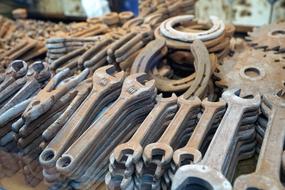 old rusty master tools