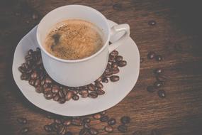 Coffee Espresso Drink and beans