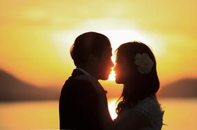 Wedding Couple sunset