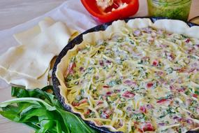 Quiche, tasty Pastry