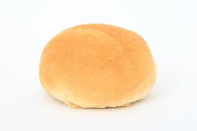 photo of round white bread on white background