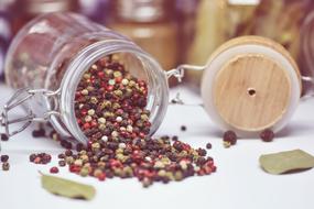 Pepper Beans Spice in jar