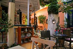 photo of a tavern on the island of Samos, Greece