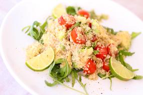 Quinoa Salad and Tomatoes