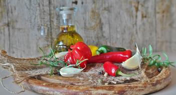 Chilli Pepper and oil