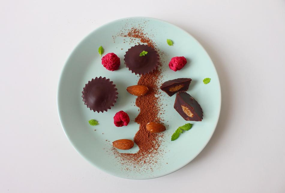 Chocolate Candies and berries, Dessert