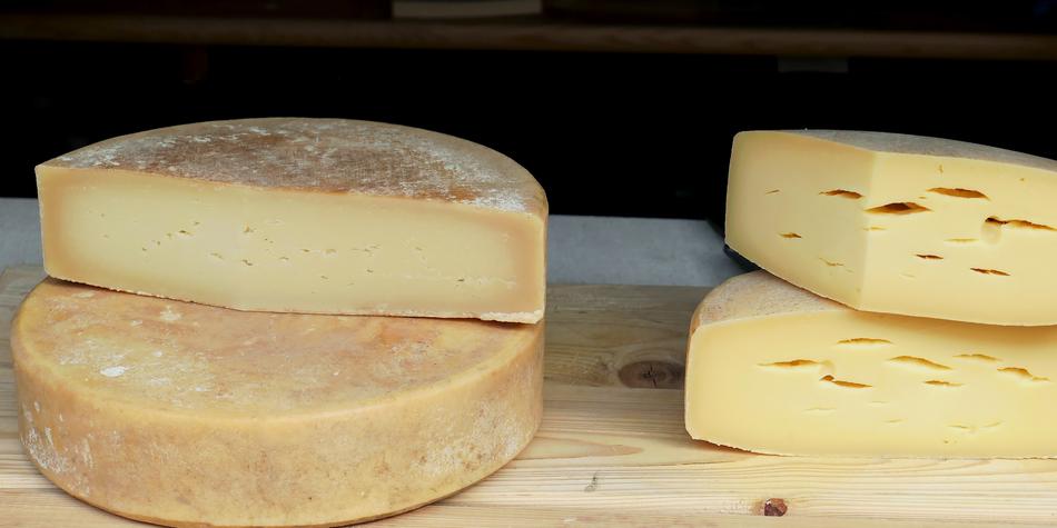 large chunks of hard cheese