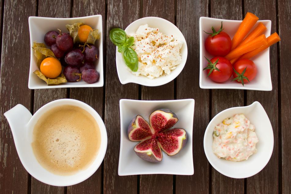 Breakfast Vegetables and Coffee