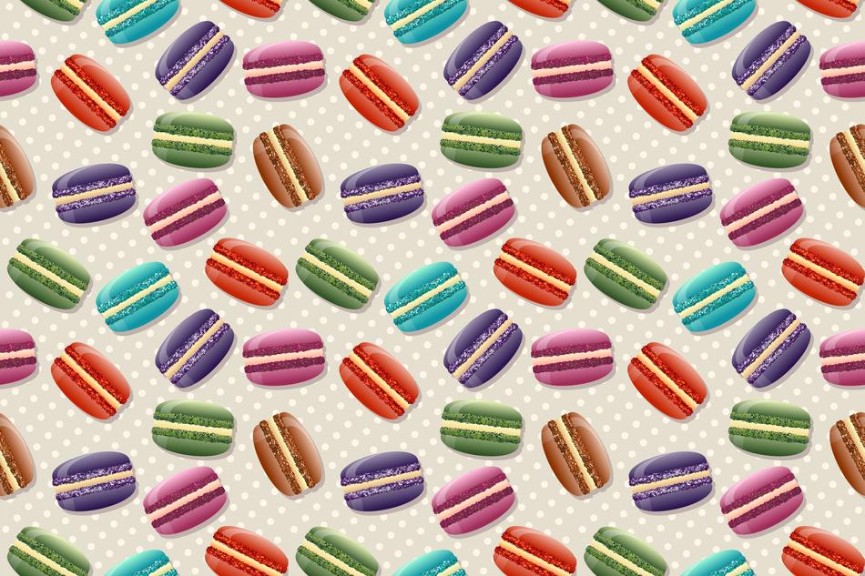 macaron as background