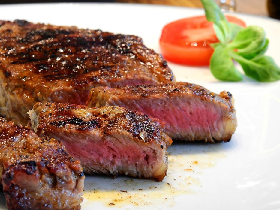 Steak Meat and tomato