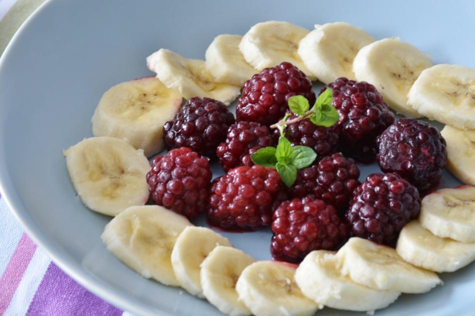 delicious Blackberries Banana