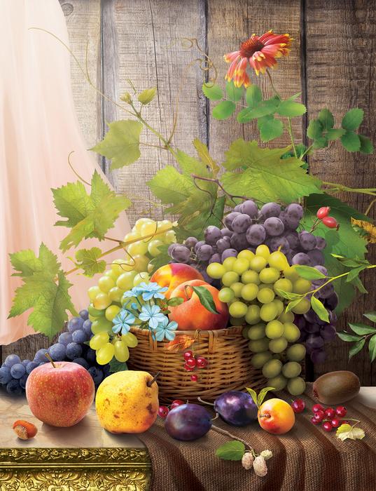 Fruit Basket and flower